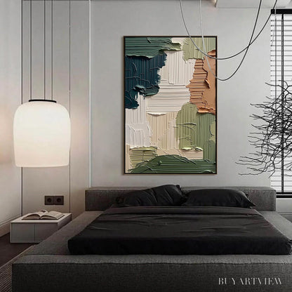 BUYARTVIEW Earthen Strata – Textured Wabi Sabi Abstract Impasto - image 4
