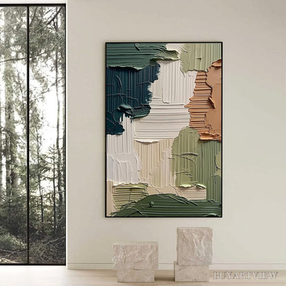 BUYARTVIEW Earthen Strata – Textured Wabi Sabi Abstract Impasto - image 6