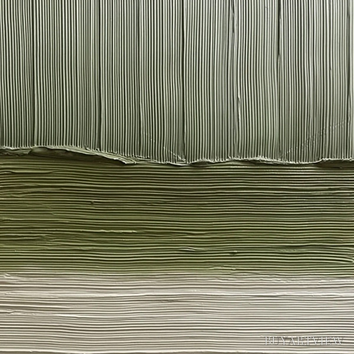BUYARTVIEW Terra Verde – Vertical Wabi Sabi Textured Abstract Green Earth Painting - image 3