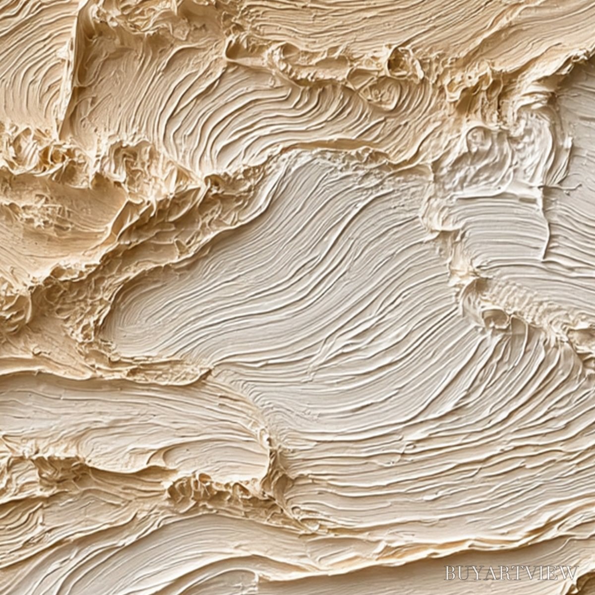 BUYARTVIEW Terra Firma – Textured Wabi Sabi Abstract Oil Painting - image 5