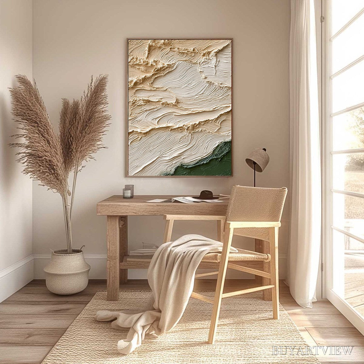 BUYARTVIEW Terra Firma – Textured Wabi Sabi Abstract Oil Painting - image 6