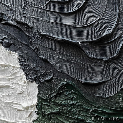 BUYARTVIEW Terra Firma – Heavily Textured Wabi Sabi Abstract Landscape Painting - image 5