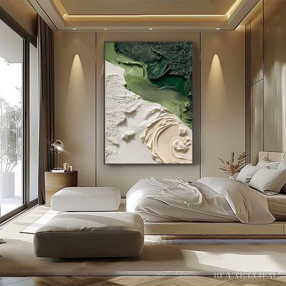 BUYARTVIEW Terra Firma – Heavily Textured Wabi Sabi Abstract Painting in Earth Tones - image 6