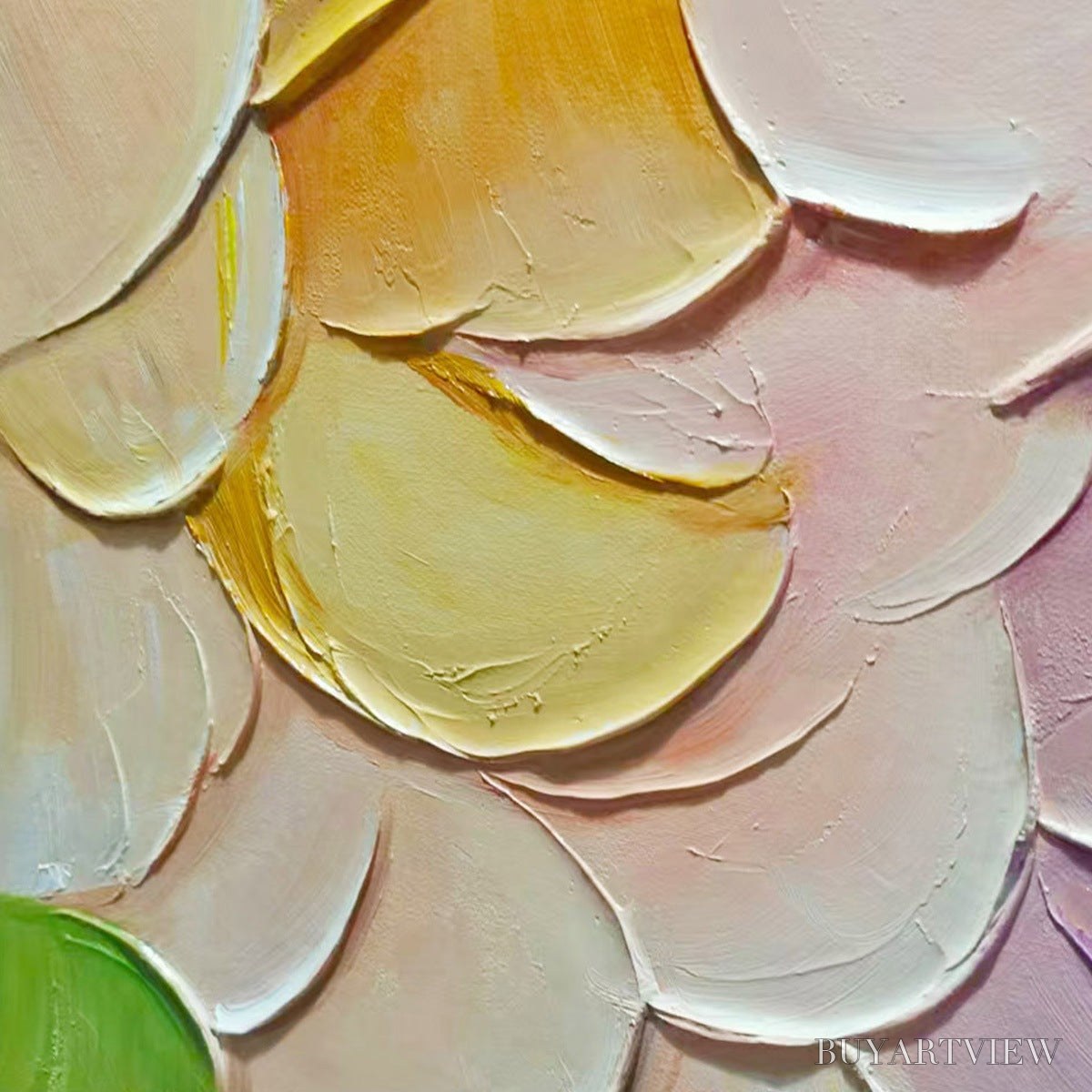 BUYARTVIEW Rainbow Scales – Colorful Impasto Abstract Painting - image 5