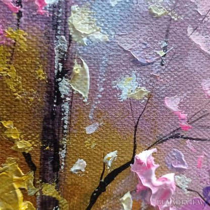 BUYARTVIEW Whispering Woods – Textured Impasto Floral Forest Oil Painting - image 3