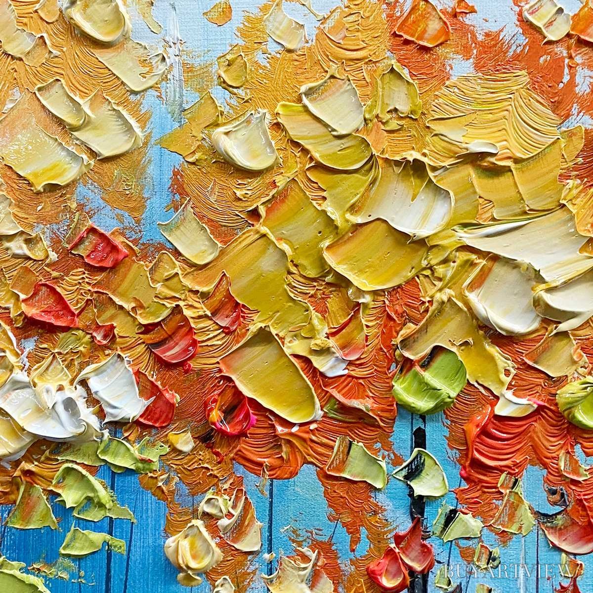 BUYARTVIEW Autumn Reflections – Colorful Autumn Forest Landscape Oil Painting - image 5