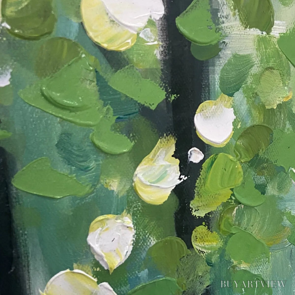 BUYARTVIEW Emerald Grove – Forest Trees Nature Oil Painting - image 3