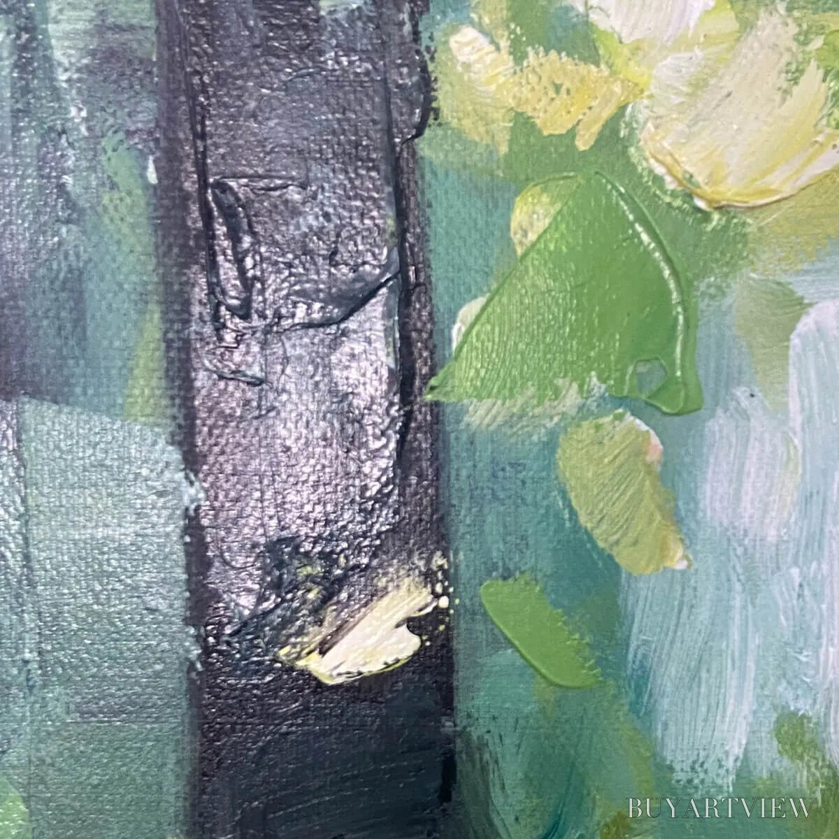 BUYARTVIEW Emerald Grove – Forest Trees Nature Oil Painting - image 5
