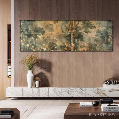 BUYARTVIEW Antique Forest Tapestry Panoramic – Forest Tapestry Painting, Panoramic - image 5