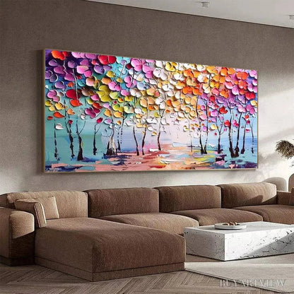 BUYARTVIEW Enchanted Forest – Textured Impasto Forest Painting in Vibrant Colors - image 4