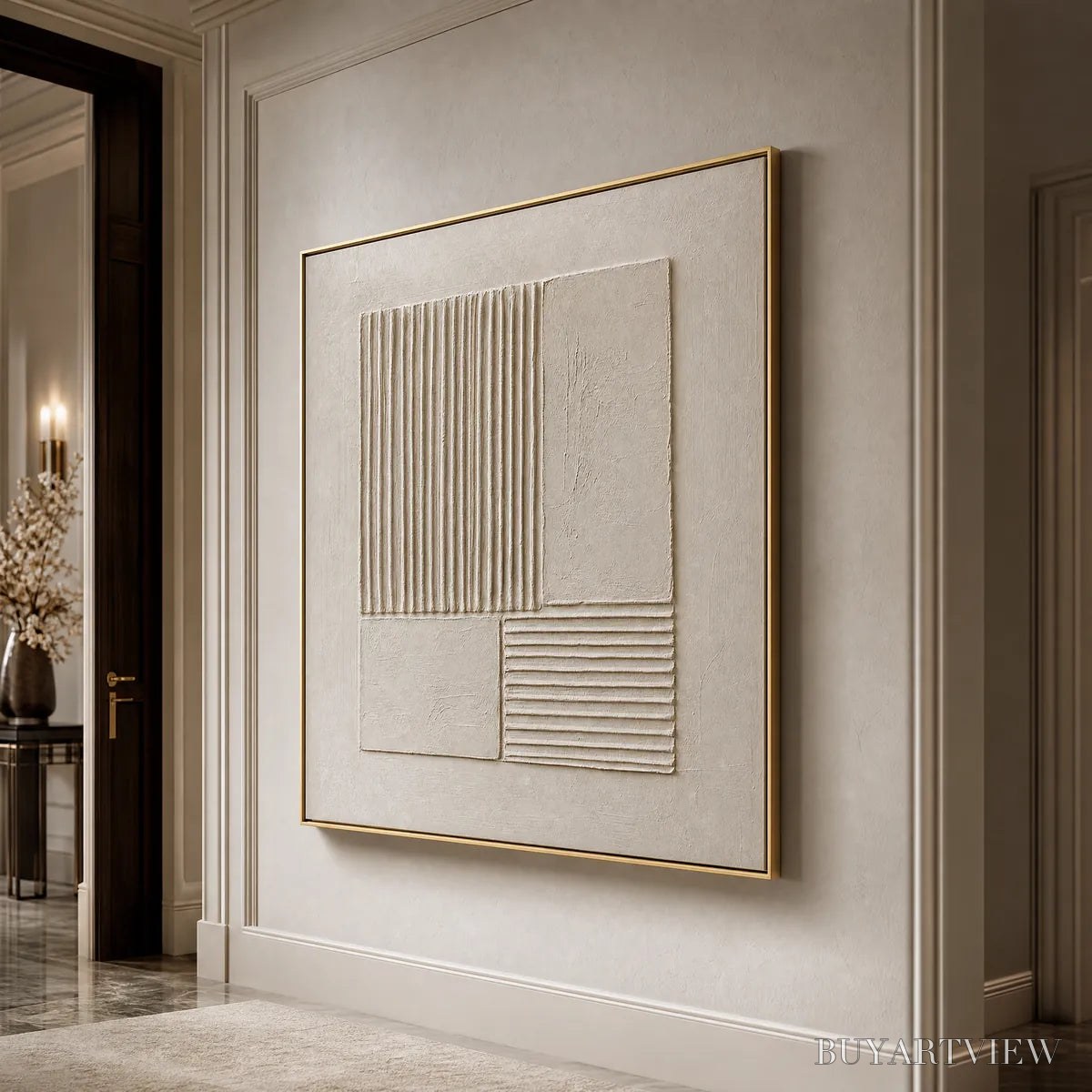 BUYARTVIEW Sanctuary – Textured Wabi-Sabi Minimalist Abstract Painting - image 5