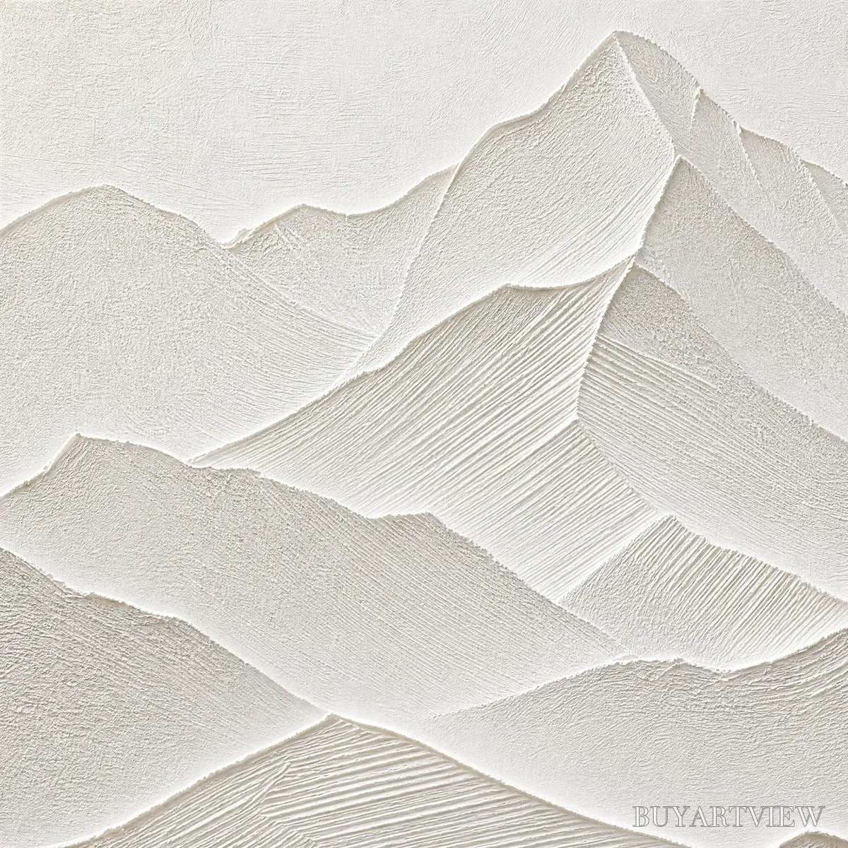 BUYARTVIEW Zenith – Textured Minimalist Mountainscape in Wabi Sabi Style - image 3