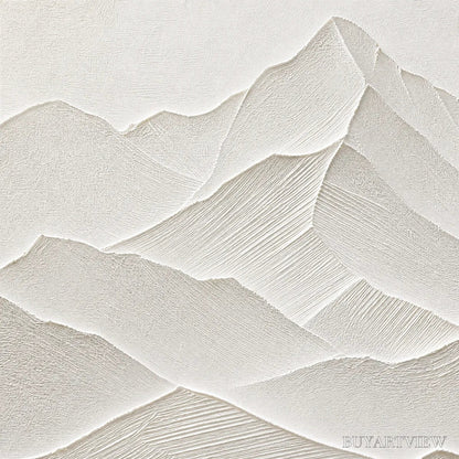 BUYARTVIEW Zenith – Textured Minimalist Mountainscape in Wabi Sabi Style - image 3