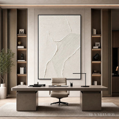 BUYARTVIEW Whisper – Wabi Sabi Style Textured Abstract Painting - image 4