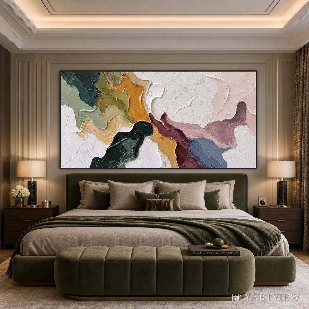 BUYARTVIEW Confluence – Colorful Textured Abstract Impasto - image 4