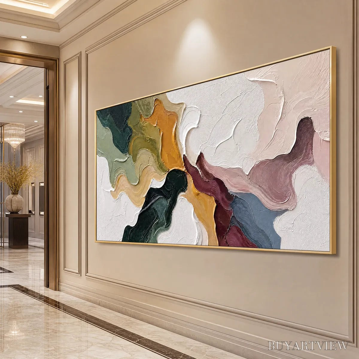 BUYARTVIEW Confluence – Colorful Textured Abstract Impasto - image 5