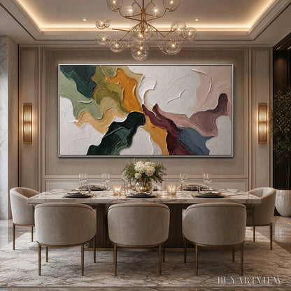 BUYARTVIEW Confluence – Colorful Textured Abstract Impasto - image 6