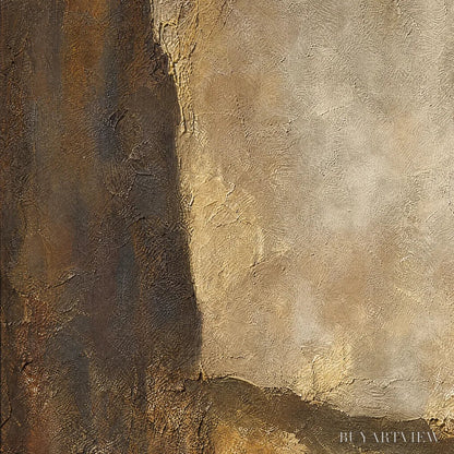 BUYARTVIEW Earth'S Embrace – Large Textured Earth Tone Abstract - image 3