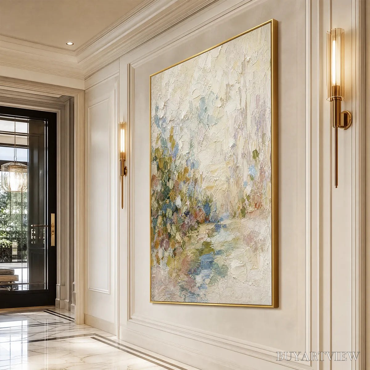 BUYARTVIEW Serenity – Textured Abstract Landscape Oil Painting - image 4