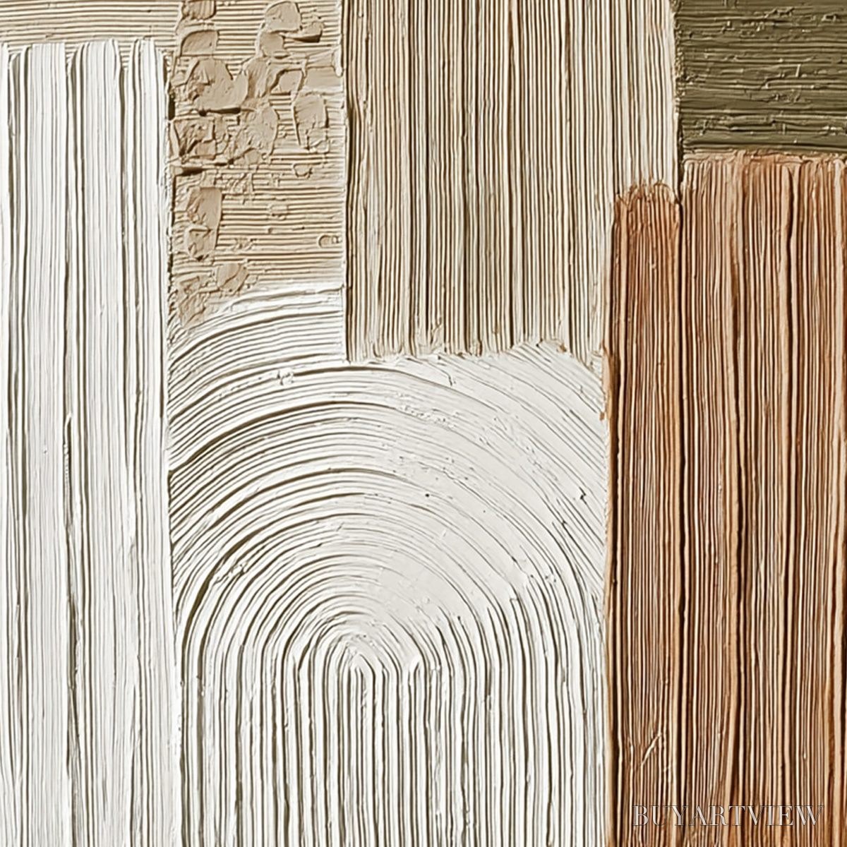 BUYARTVIEW Terra Firma – Heavily Textured Wabi Sabi Abstract - image 5