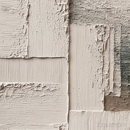 BUYARTVIEW Strata – Large Horizontal Textured Wabi Sabi Abstract Painting - image 3
