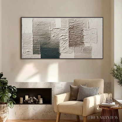 BUYARTVIEW Strata – Large Textured Wabi Sabi Abstract Painting - image 2