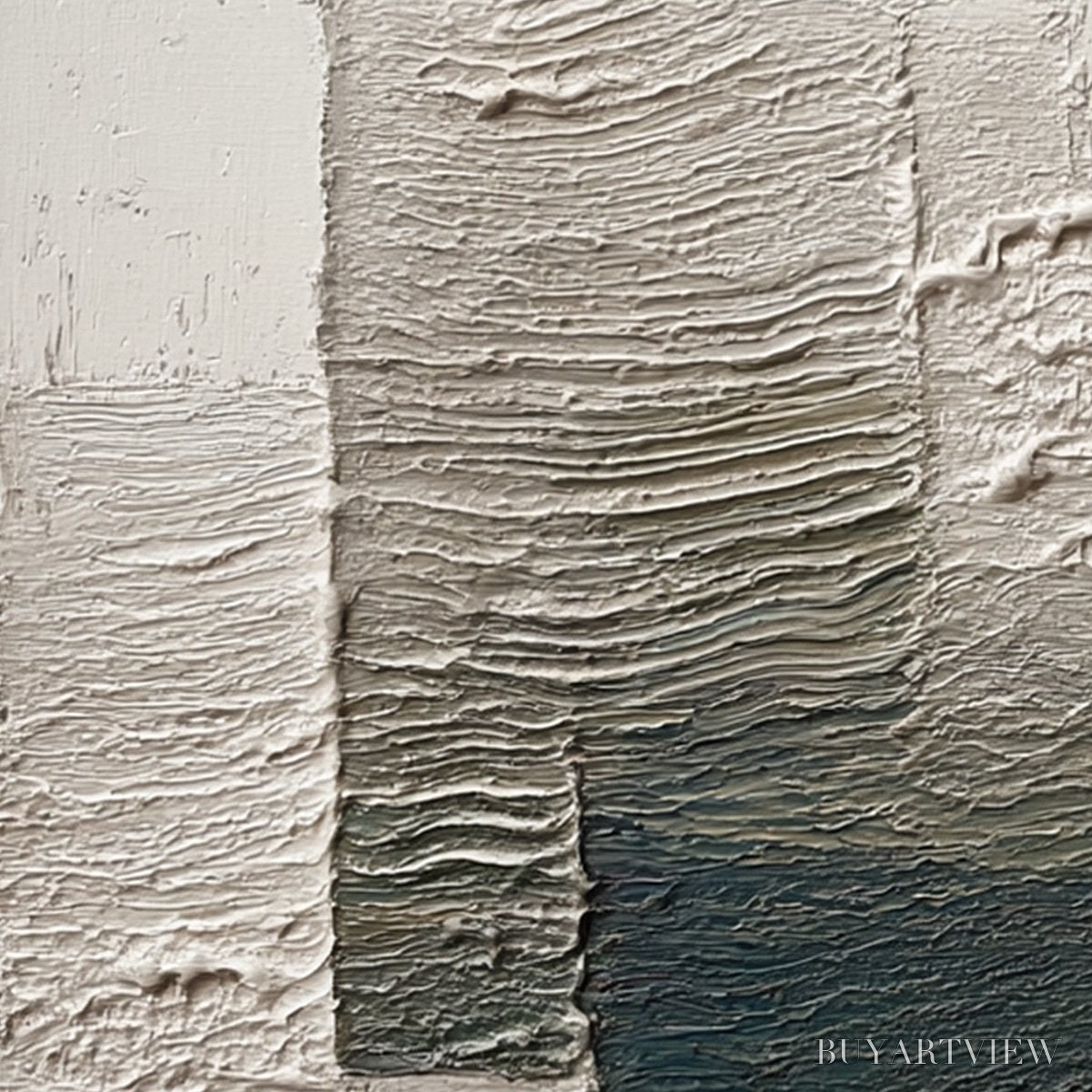 BUYARTVIEW Strata – Large Textured Wabi Sabi Abstract Painting - image 3