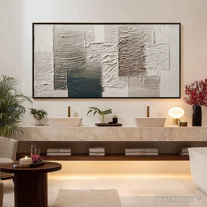 BUYARTVIEW Strata – Large Textured Wabi Sabi Abstract Painting - image 4