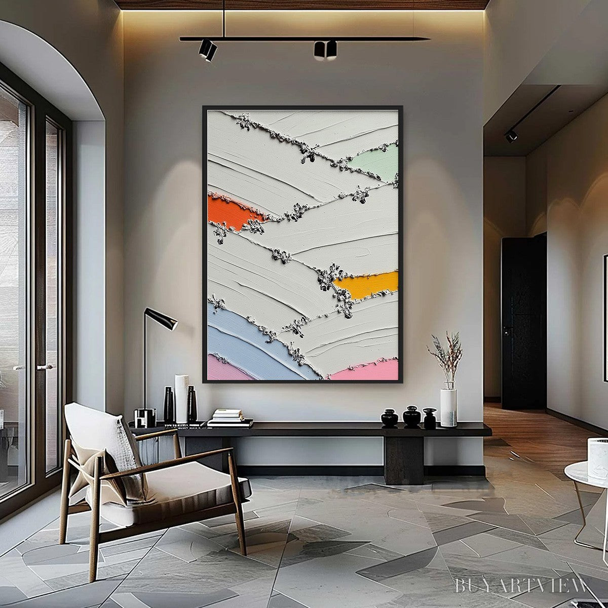 BUYARTVIEW Moments of Color Abstract Oil Painting | Textured - image 2