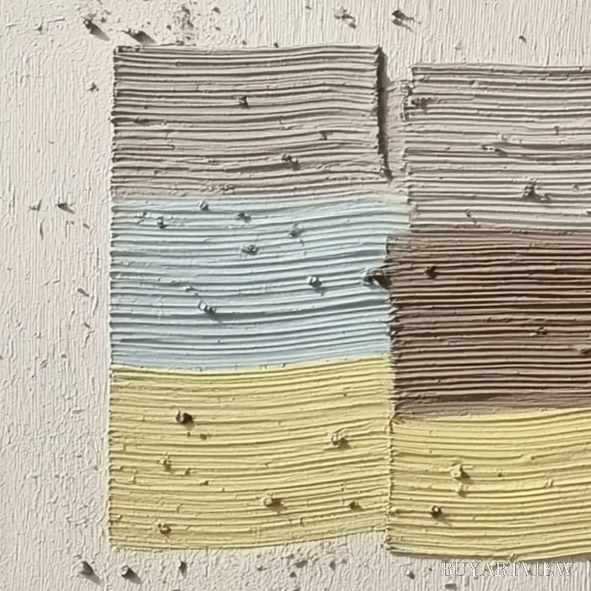 BUYARTVIEW Strata – Textured Wabi Sabi Abstract Painting in Earthy Hues - image 3