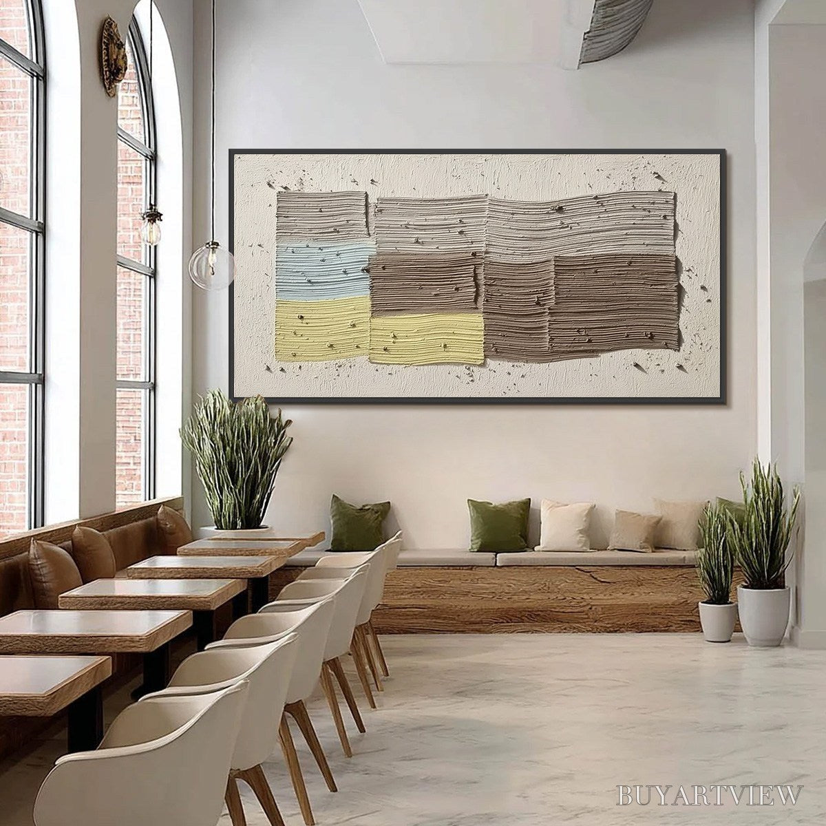 BUYARTVIEW Strata – Textured Wabi Sabi Abstract Painting in Earthy Hues - image 6
