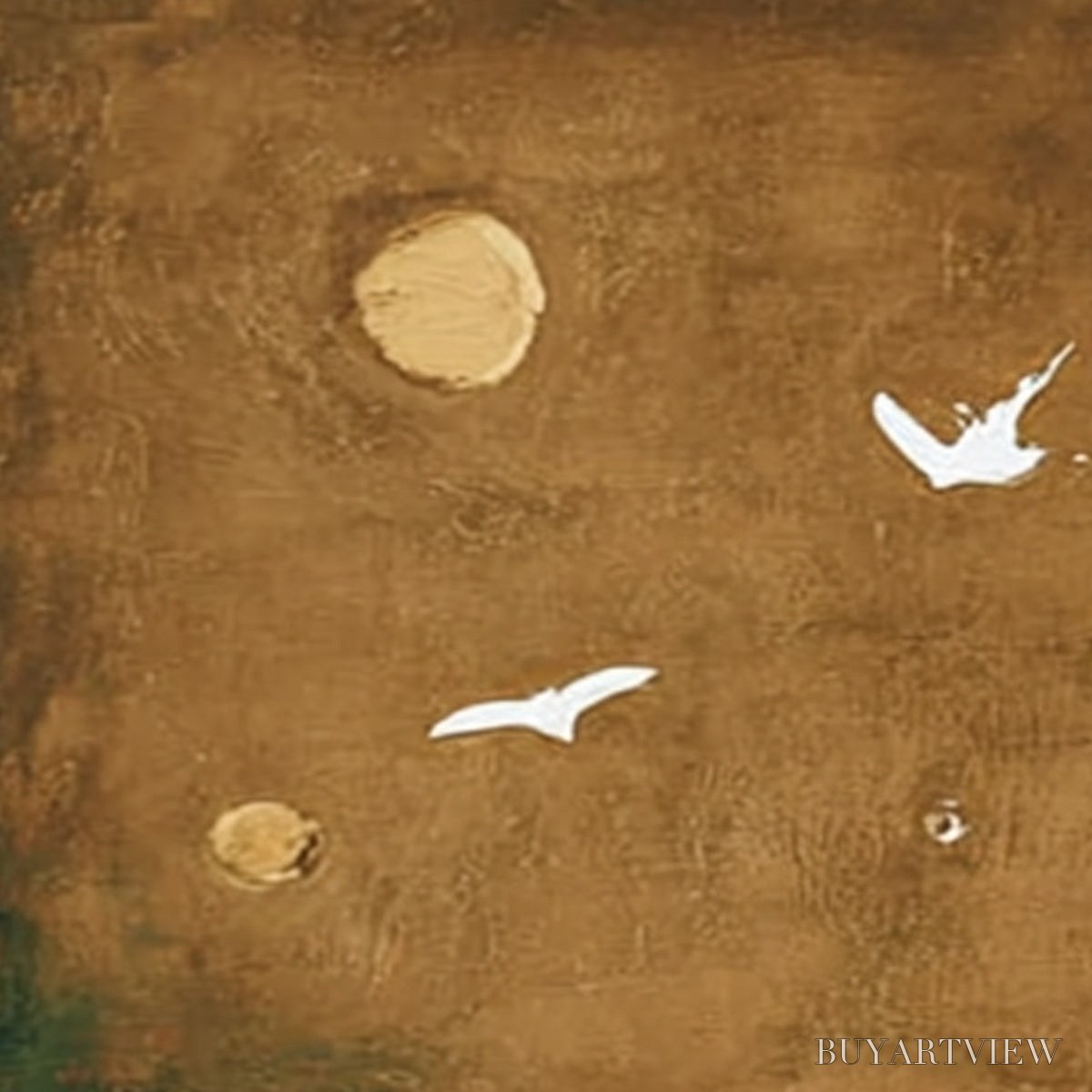 BUYARTVIEW Sojourn – Earthy Wabi Sabi Abstract Landscape Painting - image 5