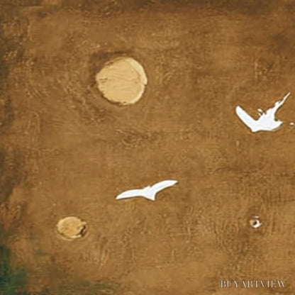 BUYARTVIEW Sojourn – Earthy Wabi Sabi Abstract Landscape Painting - image 5