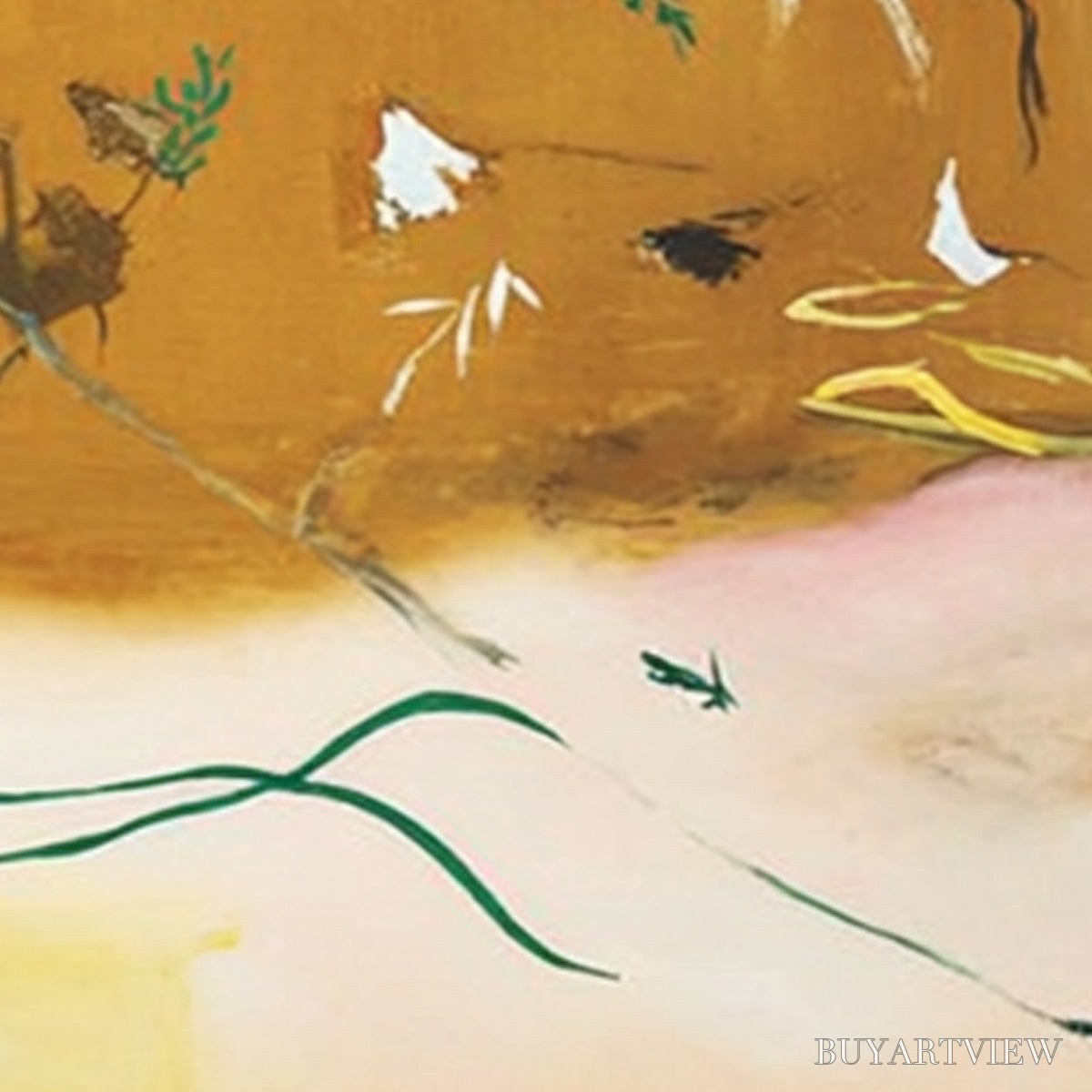 BUYARTVIEW Autumn Whisper – Earthy Abstract Painting for Modern Wabi Sabi Decor - image 3