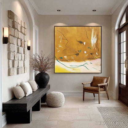 BUYARTVIEW Autumn Whisper – Earthy Abstract Painting for Modern Wabi Sabi Decor - image 4