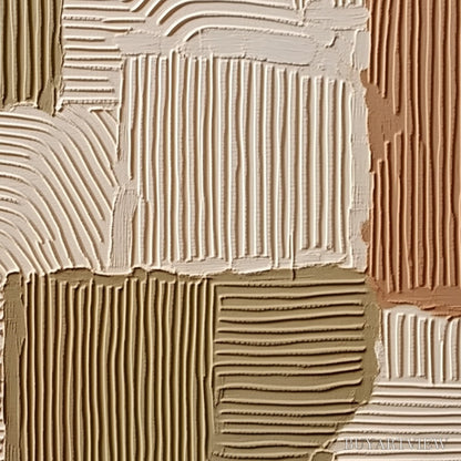 BUYARTVIEW Terra Rhythms – Textured Wabi Sabi Abstract Painting in Earth Tones - image 5
