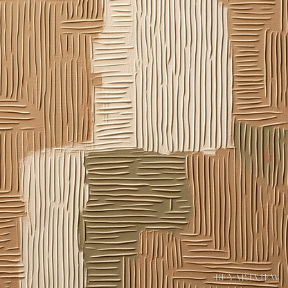 BUYARTVIEW Earthen Weave – Textured Wabi Sabi Abstract Painting in Neutral Tones - image 5