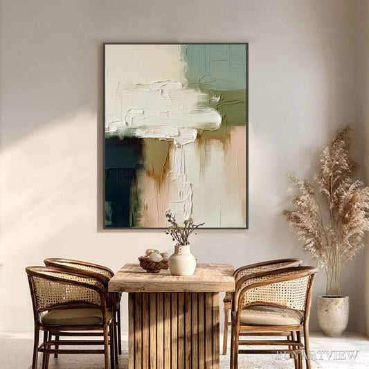 BUYARTVIEW Strata – Textured Wabi Sabi Style Abstract Impasto Painting - image 2