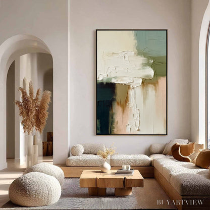 BUYARTVIEW Strata – Textured Wabi Sabi Style Abstract Impasto Painting - image 4