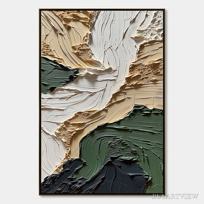 BUYARTVIEW Terra Firma – Textured Wabi Sabi Abstract Landscape Painting - image 1