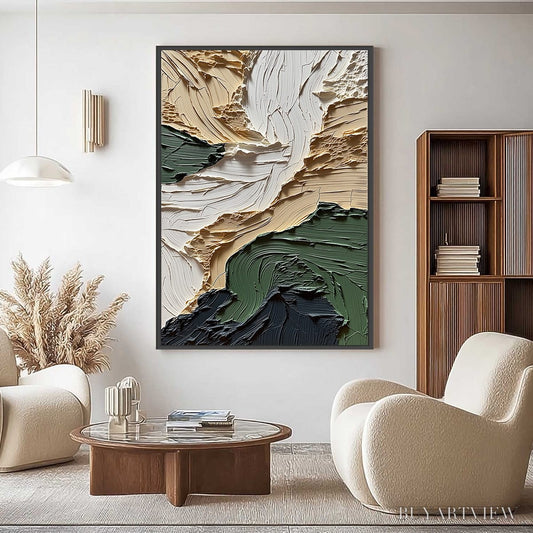 BUYARTVIEW Terra Firma – Textured Wabi Sabi Abstract Landscape Painting - image 2