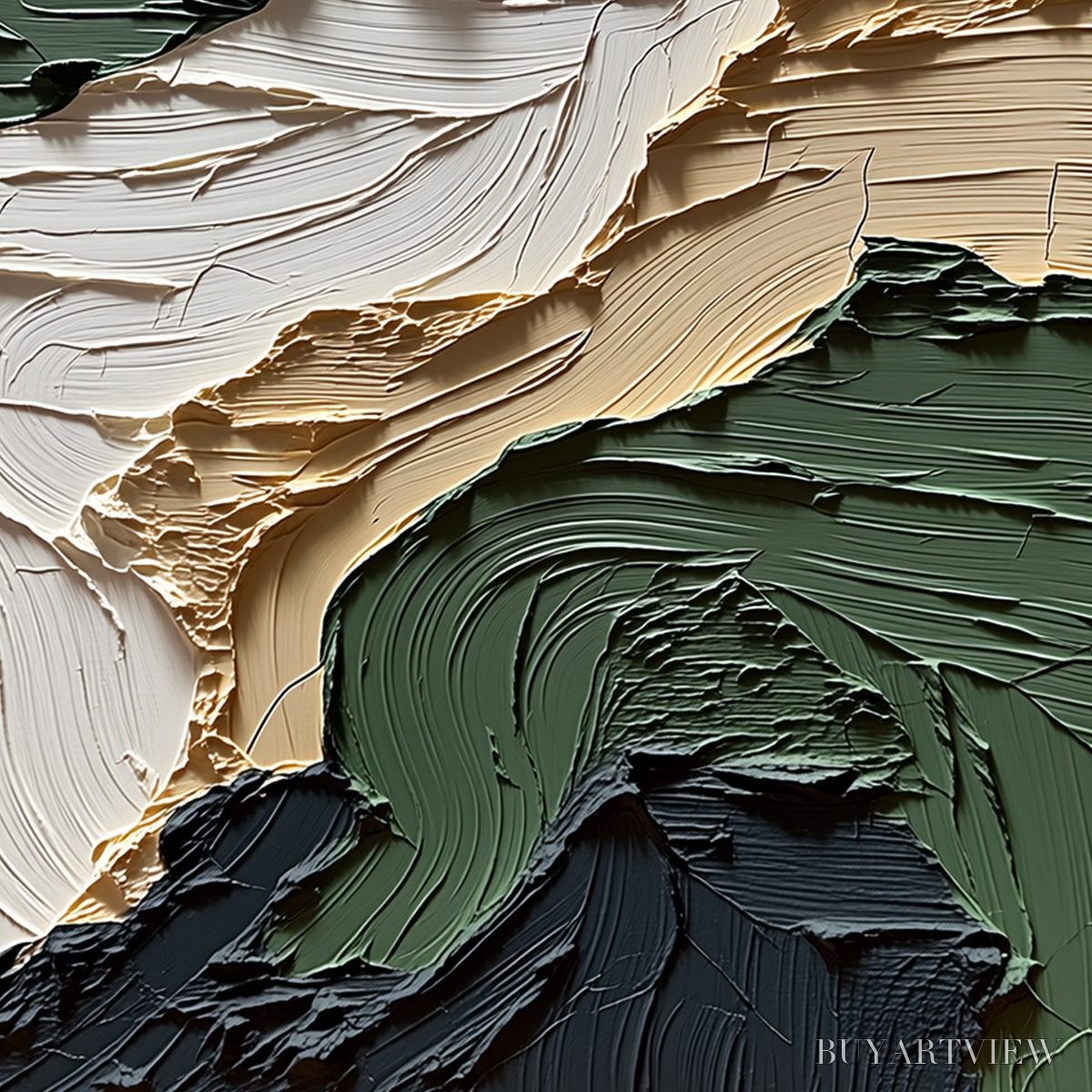 BUYARTVIEW Terra Firma – Textured Wabi Sabi Abstract Landscape Painting - image 5