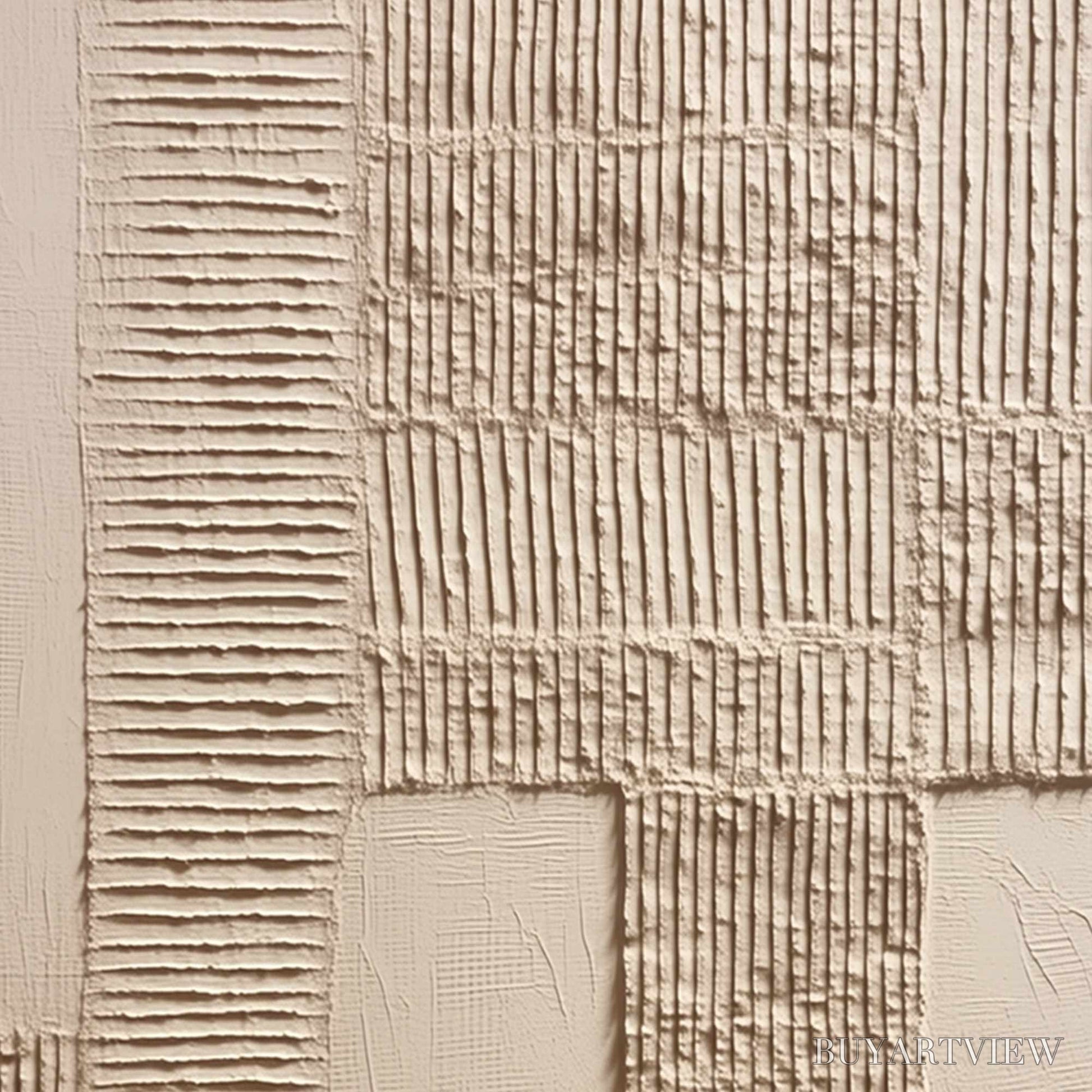 BUYARTVIEW Terra Alba – Textured Wabi Sabi Minimalist Abstract Painting - image 3