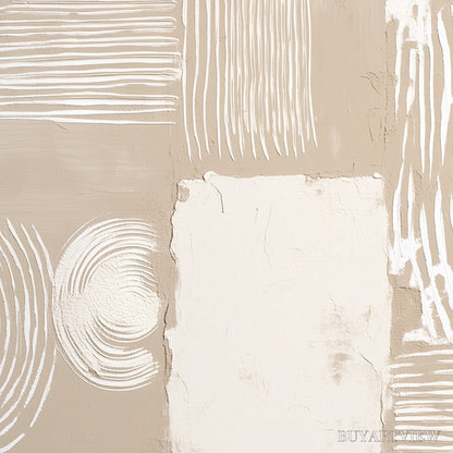 BUYARTVIEW Terra Forma – Textured Minimalist Abstract Painting in Neutral Tones - image 3