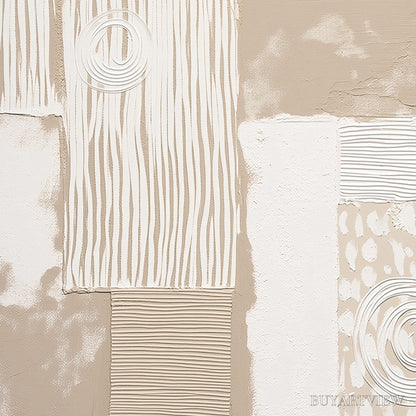 BUYARTVIEW Urban Artifacts – Large Textured Minimalist Abstract Painting - image 3