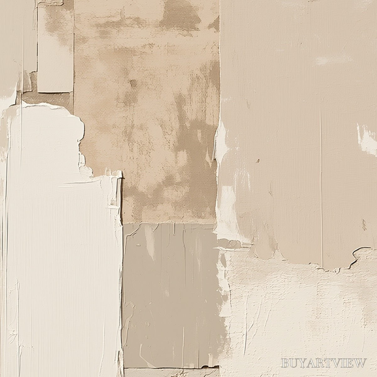 BUYARTVIEW Urban Fossil – Large Vertical Textured Minimalist Abstract Painting - image 3