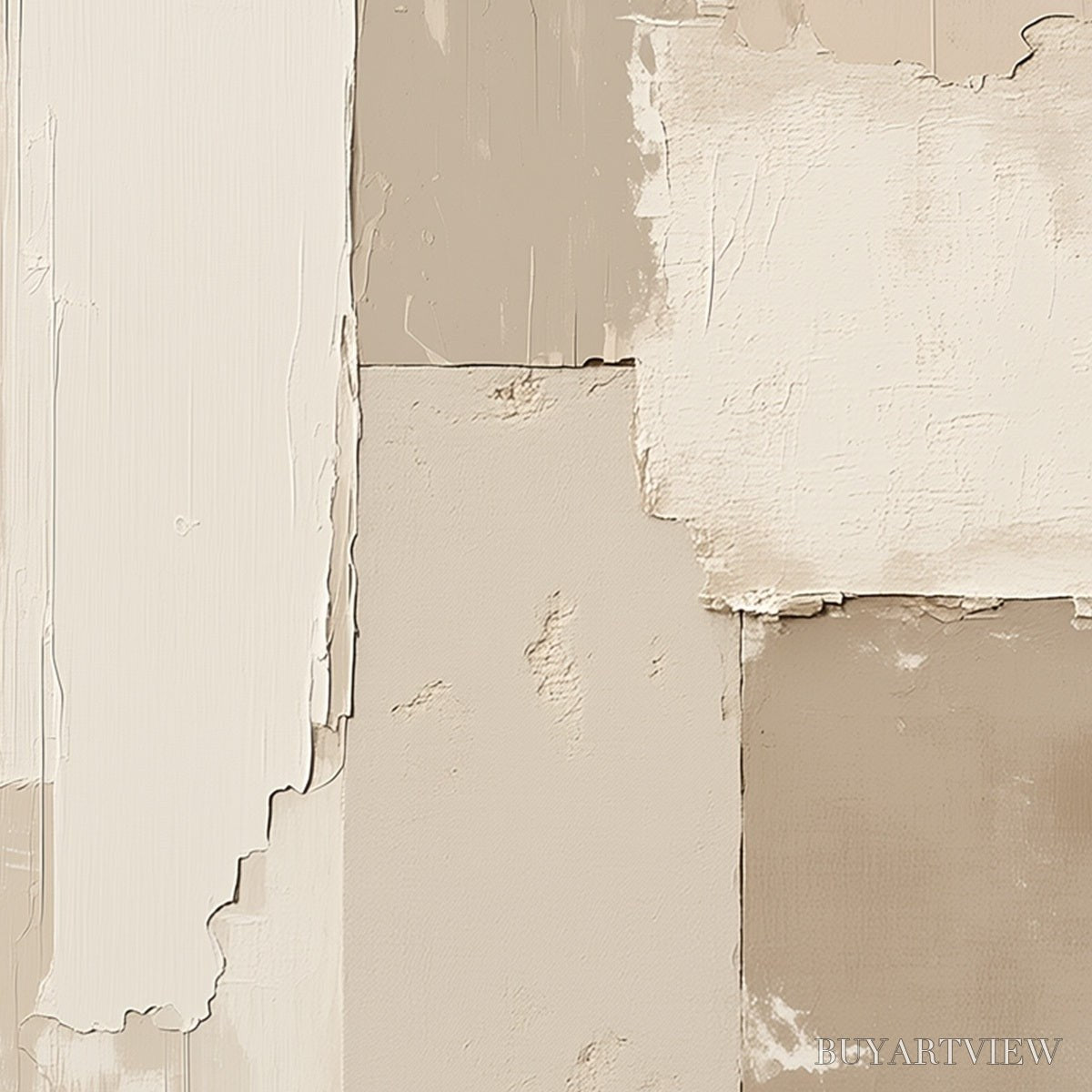 BUYARTVIEW Urban Fossil – Large Vertical Textured Minimalist Abstract Painting - image 5