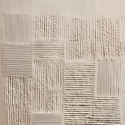 BUYARTVIEW Urban Grid – Textured Beige Minimalist Abstract Wabi Sabi - image 3