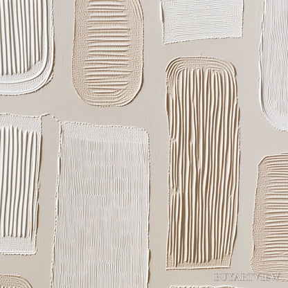 BUYARTVIEW Terraforms – Textured Wabi Sabi Abstract Painting in Neutral Tones - image 3