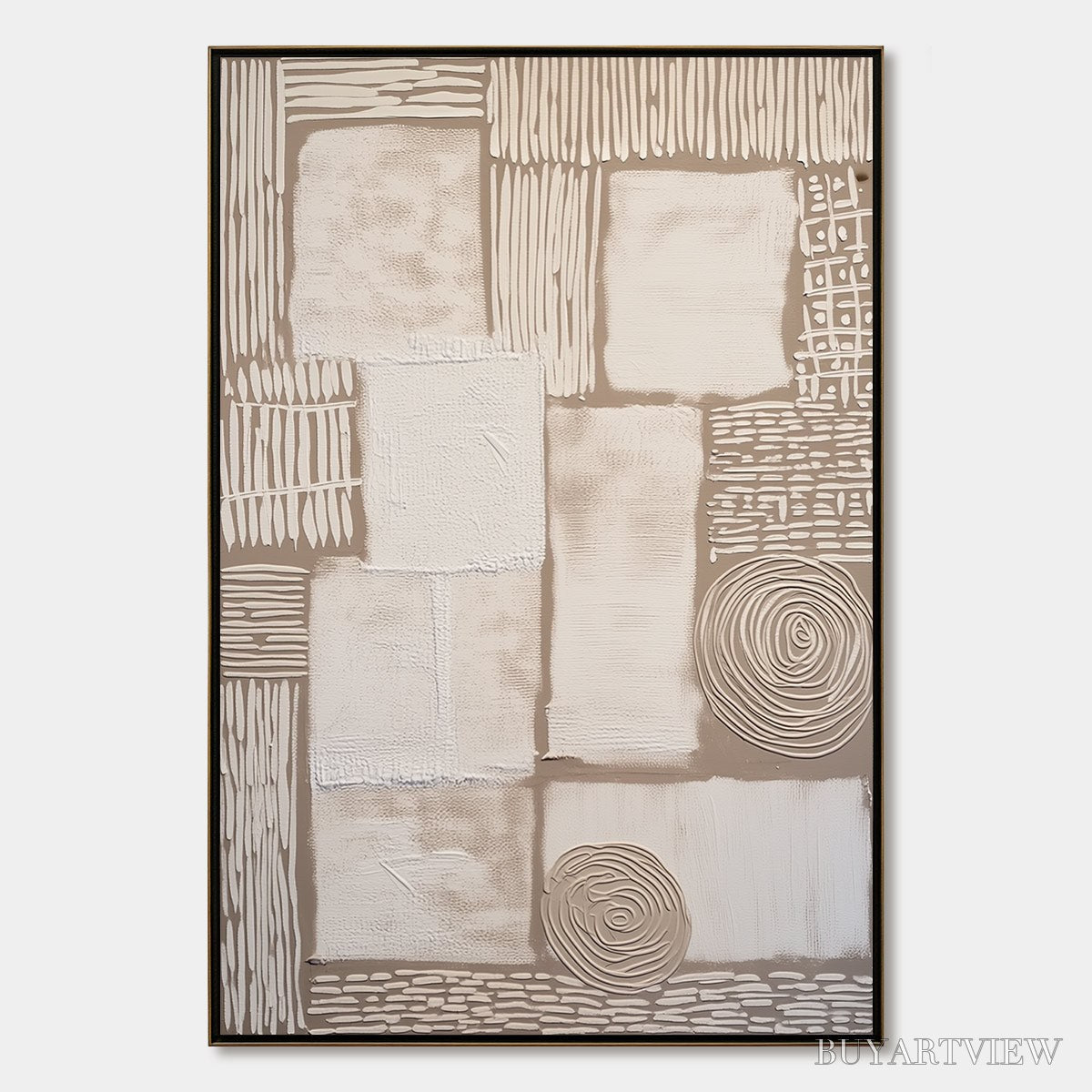 BUYARTVIEW Terra Firma – Textured Wabi-Sabi Abstract Painting for Modern Interiors - image 1
